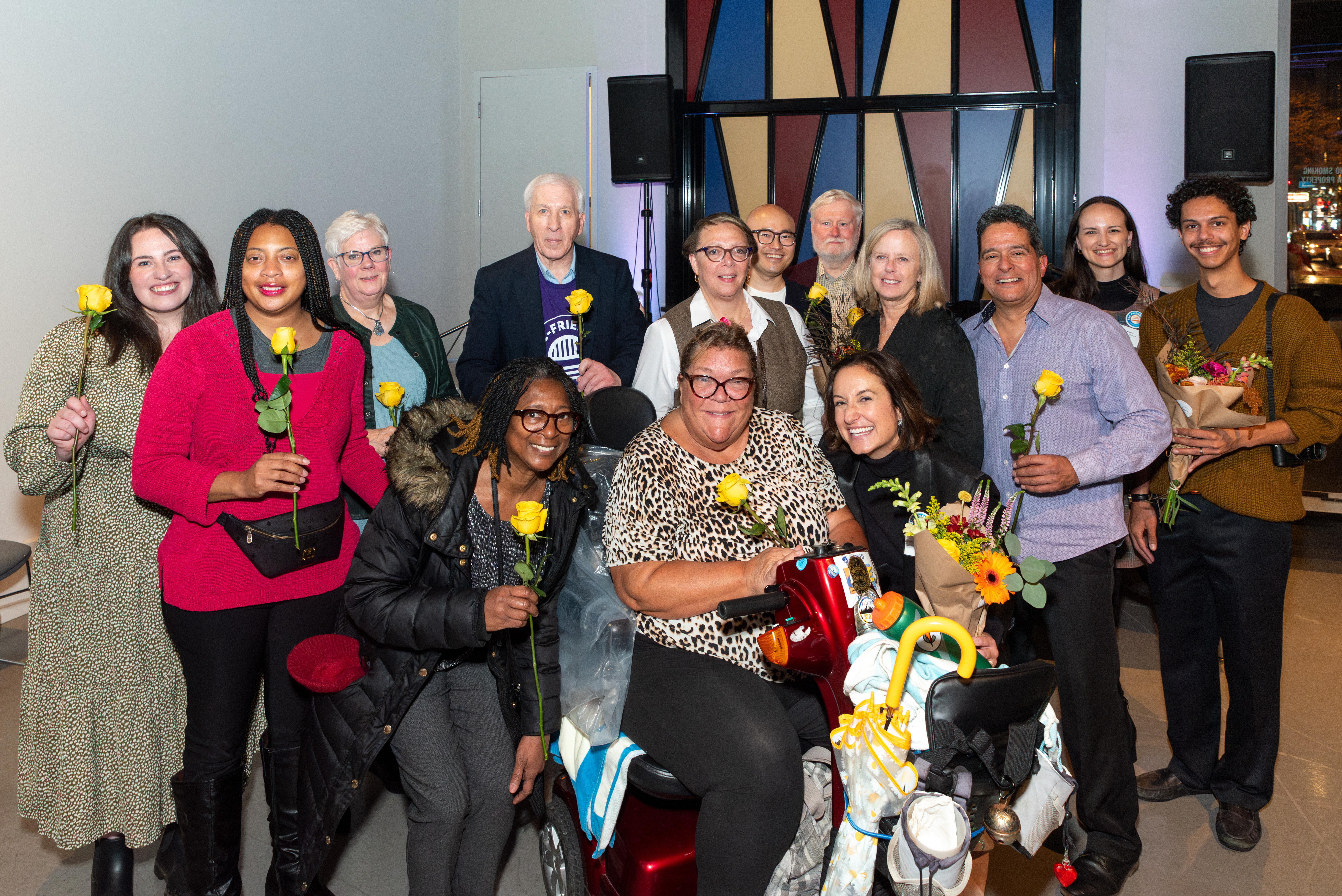 The stars of "Picture This" campaign pose for a photo in the August Wilson Center.